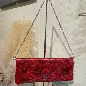 NWT Chinese Laundry Chain Strap Shoulder Bag Satchel - Red